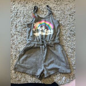 Justice XS Gray Cali Romper